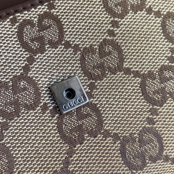 1DAY SALE🔥Authentic GUCCI Monogrammed interlocking GG canv /leather snap wallet - Picture 5 of 16